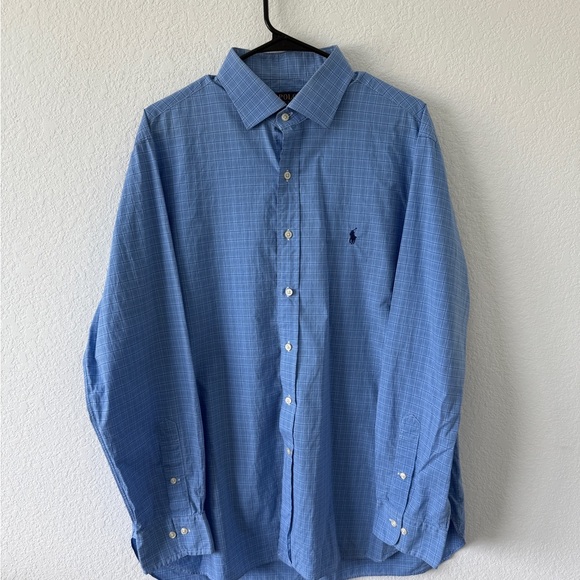 Ralph Lauren Blue Casual Button Down Shirt - Picture 2 of 8